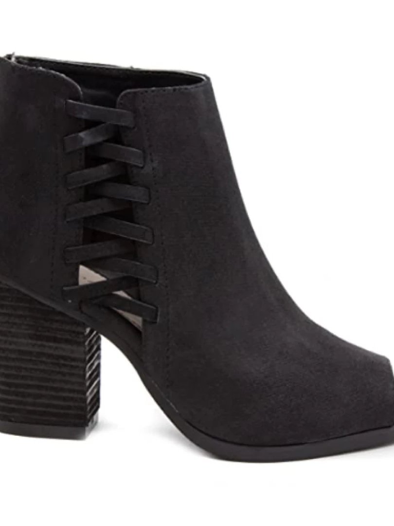 Rampage Darrow Corset Heel Shoe Black Casual Shoes 2 Rampage Darrow Corset Heel Shoe Black Casual Shoes