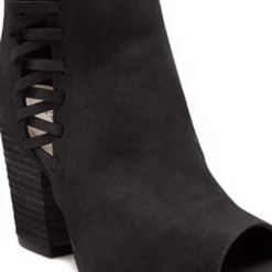 Rampage Darrow Corset Heel Shoe Black Casual Shoes