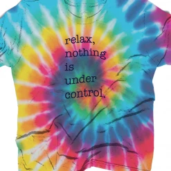 Mount Inspiration RELAX, NOTHING IS UNDER CONTROL TIE-DYE TEE (ORGANIC COTTON, RECYCLED POLYESTER, TENCEL™ BLEND) Graphic Tees
