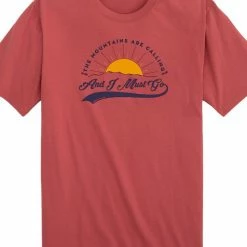 Mount Inspiration THE MOUNTAINS ARE CALLING AND I MUST GO TEE (100% ORGANIC COTTON) Graphic Tees