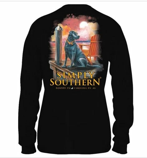 Simply Southern Men's Shoredog L/S Tee 1 Simply Southern Men's Shoredog L/S Tee