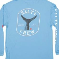 Salty Crew Fishstone L/S Rashguard - Columbia Blue