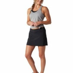 Smartwool Merino Sport Lined Skirt -Black WOMEN