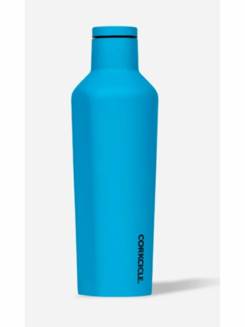 Corkcicle 16oz Canteen Neon Lights -Neon Blue 1 Corkcicle 16oz Canteen Neon Lights -Neon Blue