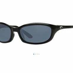 Costa Del Mar Sunglasses Harpoon Gray 580P Shiny Black Frame