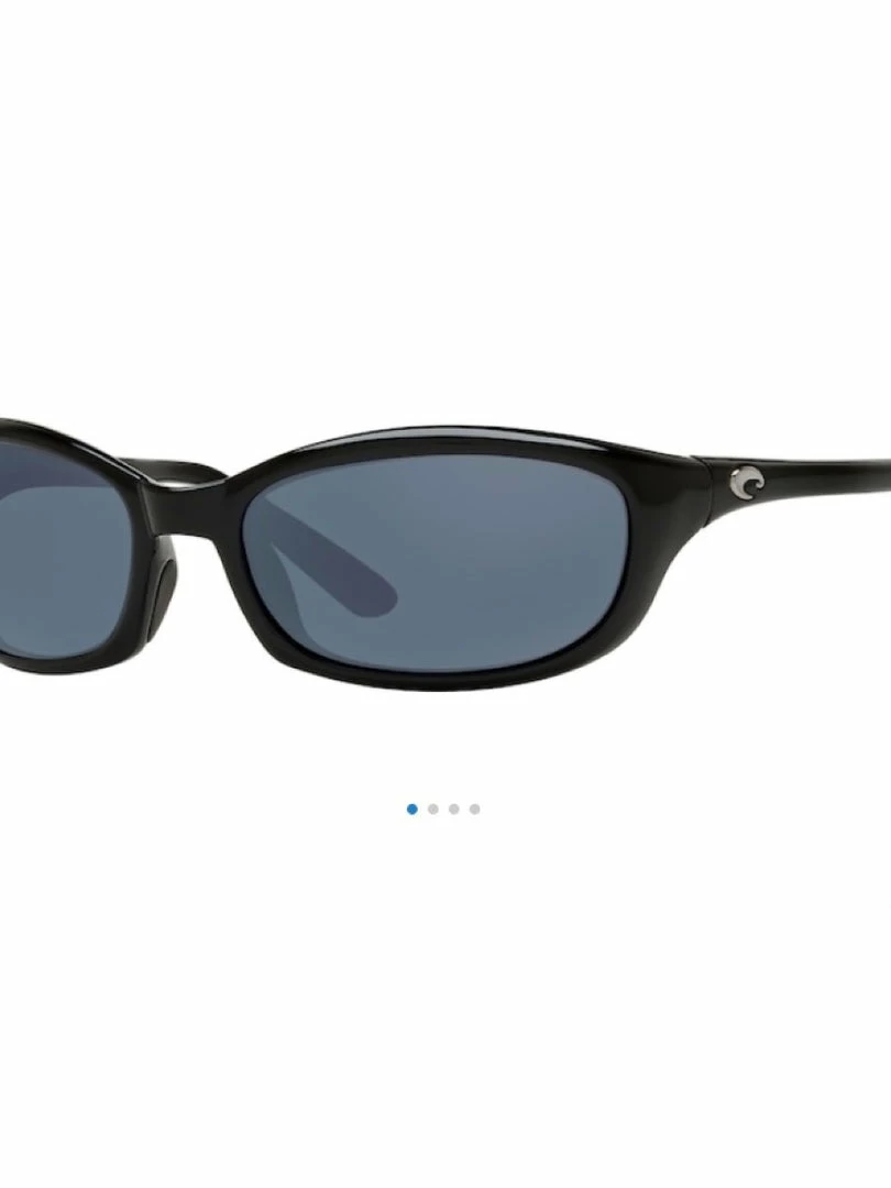 Costa Del Mar Sunglasses Harpoon Gray 580P Shiny Black Frame 1 Costa Del Mar Sunglasses Harpoon Gray 580P Shiny Black Frame