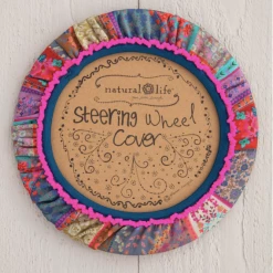 Natural Life Steering Wheel Cover-Multi Patchwork