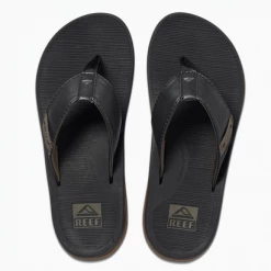 Reef Santa Ana Black Flip Flop Men's Sandals & Flips
