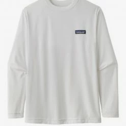 Patagonia Boys' Long-Sleeved Capilene® Cool Daily T-Shirt -P-6 Label: White KIDS