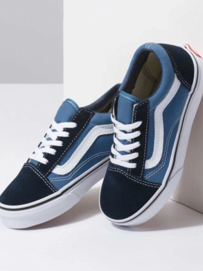 Vans Kids Old Skool- Navy/True White 1 Vans Kids Old Skool- Navy/True White