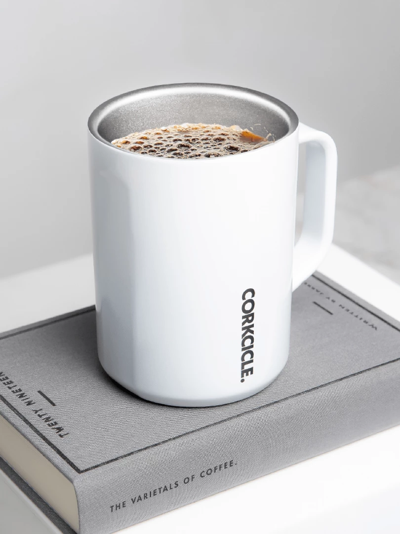 Corkcicle 16oz Mug- Gloss White 1 Corkcicle 16oz Mug- Gloss White