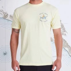 Salty Crew Men's Siren Garment Dye Banana S/S Premium Tee