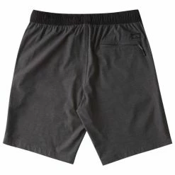 Billabong Boys Crossfire Elastic Waist Shorts 16in -ASPHALT (alt) Boy's Apparel