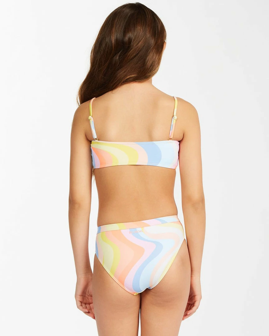 Billabong Girls' Groovy Road Mini Crop Bikini Set- Multi 2 Billabong Girls' Groovy Road Mini Crop Bikini Set- Multi
