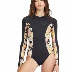 Billabong Core Mock Neck Long Sleeve Swimsuit WOMEN