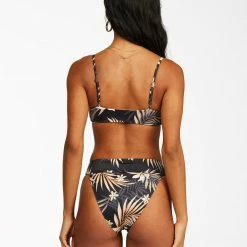 Billabong Safari Nights Reversible Skinny Mini Crop Bikini Top WOMEN