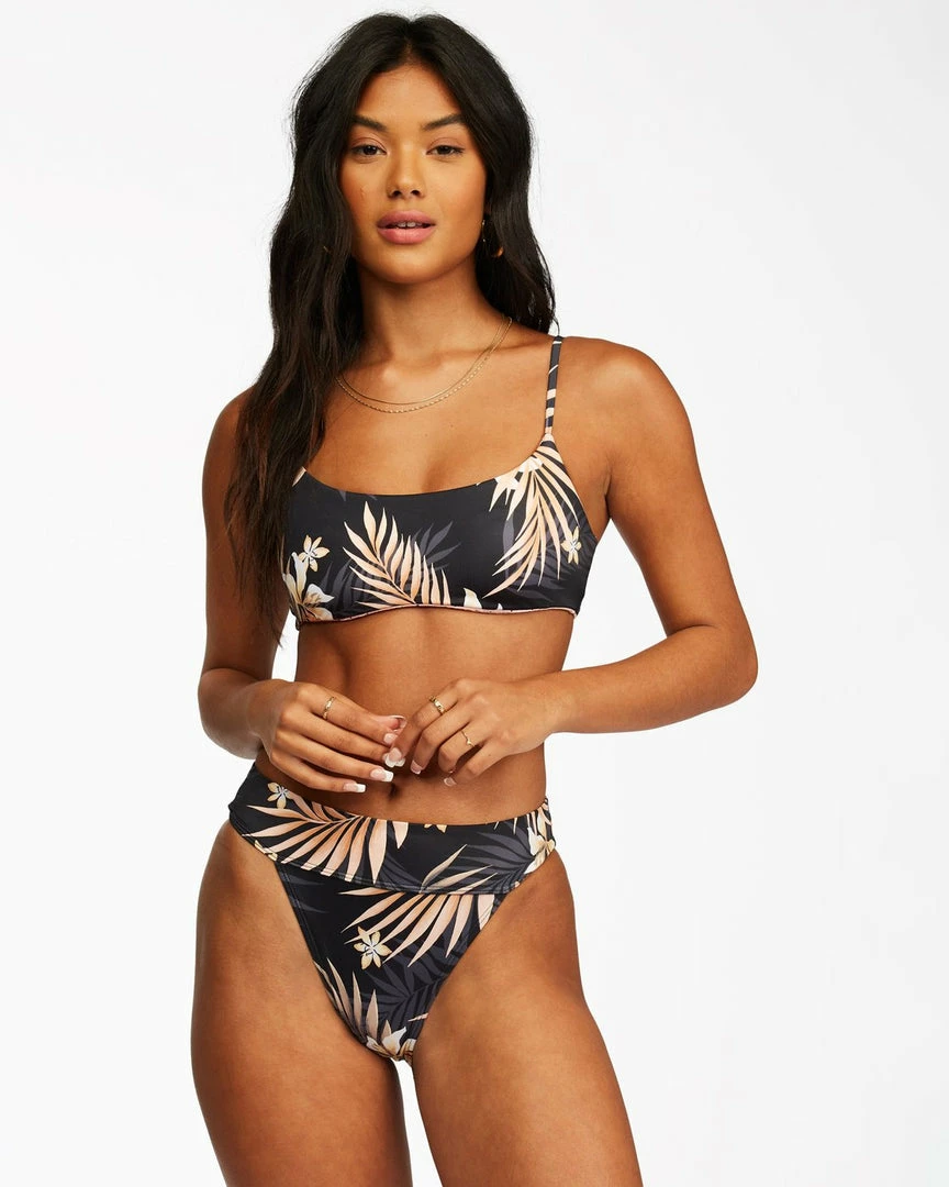 Billabong Safari Nights Reversible Skinny Mini Crop Bikini Top WOMEN 1 Billabong Safari Nights Reversible Skinny Mini Crop Bikini Top WOMEN