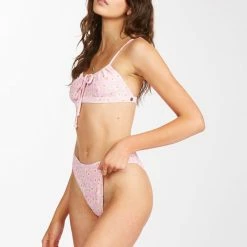 WOMEN Billabong Daisy Craze Coco Tie-Front Bralette Bikini Top