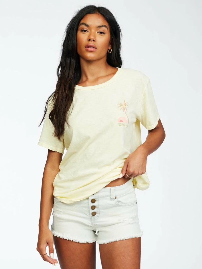 WOMEN Billabong Sunny Palms Tee 1 WOMEN Billabong Sunny Palms Tee