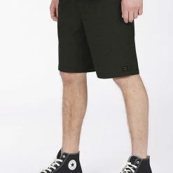 MEN Billabong Crossfire Elastic Submersible Shorts 18" -ASPHALT (alt)
