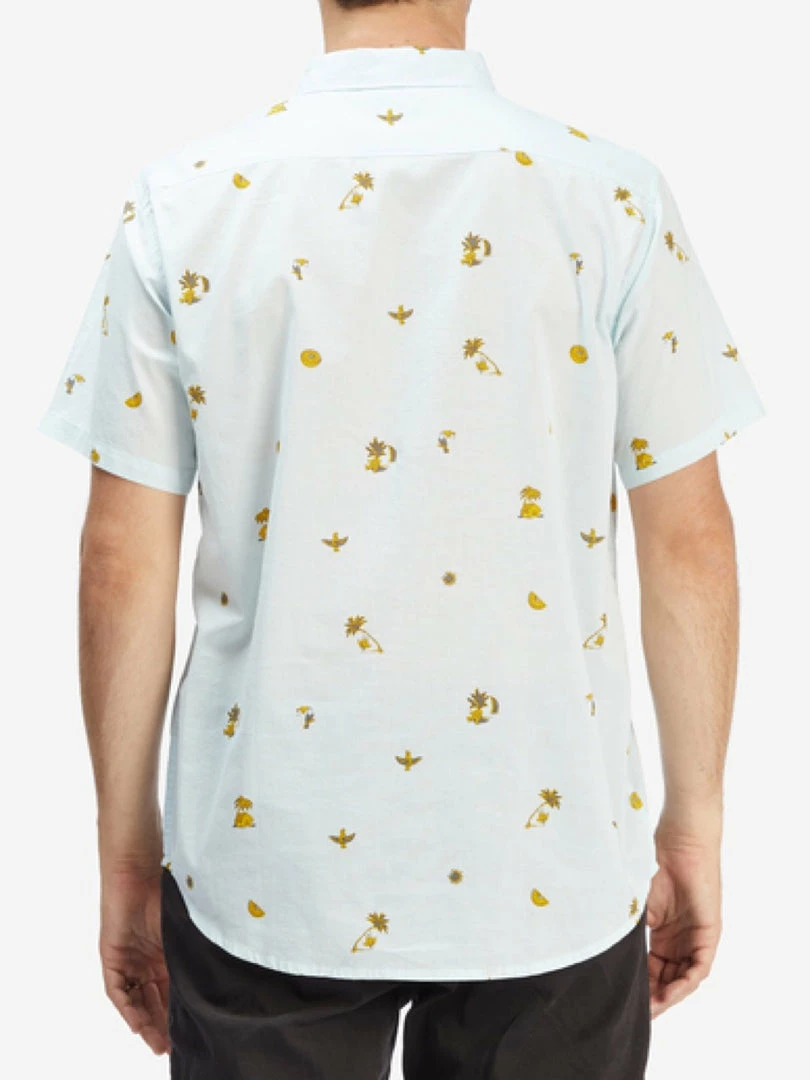 Billabong Sunday Mini SS Button Shirt - SKY BLUE (sky) 3 Billabong Sunday Mini SS Button Shirt - SKY BLUE (sky)