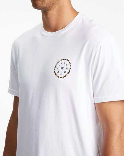 Billabong Men's Rotor SS Tee White 2 Billabong Men's Rotor SS Tee White