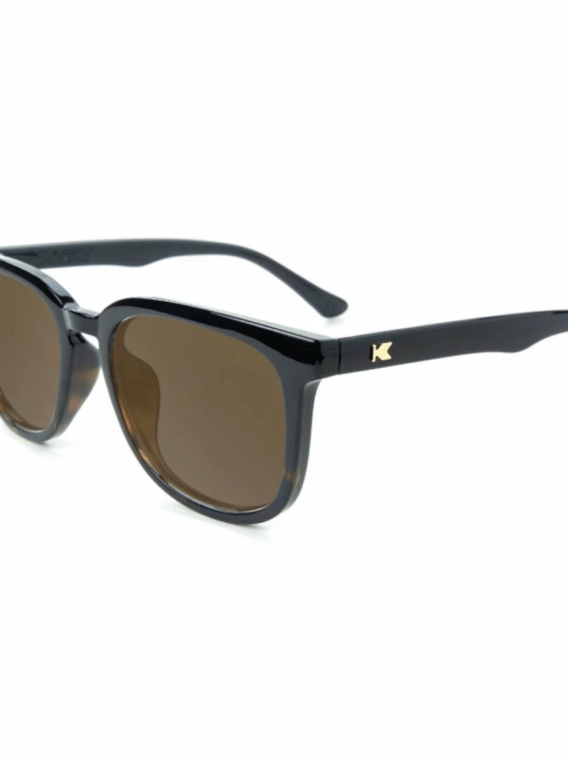 Knockaround Paso Robles Glossy Black And Tortoise Shell Fade / Amber Sunglasses 2 Knockaround Paso Robles Glossy Black And Tortoise Shell Fade / Amber Sunglasses