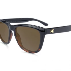 Knockaround Premiums Glossy Black And Tortoise Shell Fade