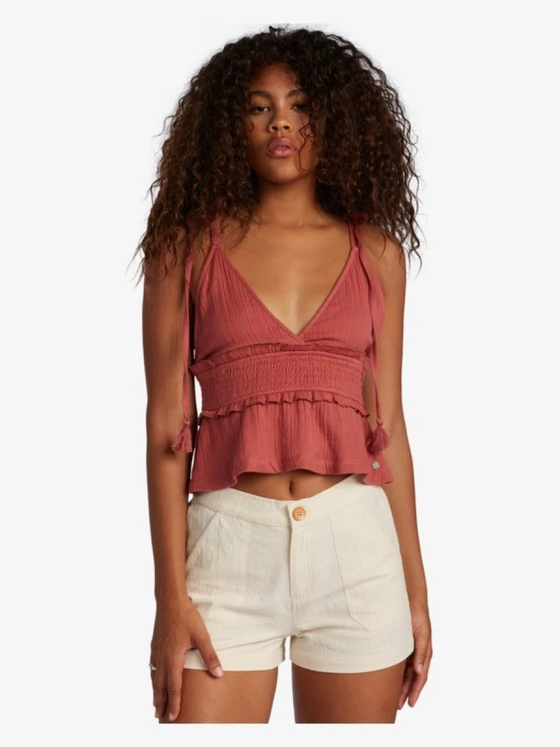 WOMEN Roxy Oceanside High Waist Beach Short (Tapioca) 1 WOMEN Roxy Oceanside High Waist Beach Short (Tapioca)