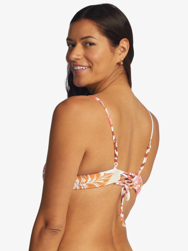 Roxy Women's Printed Beach Classics Athletic Triangle Bikini Top 2 Roxy Women's Printed Beach Classics Athletic Triangle Bikini Top