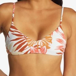 Roxy Women's Printed Beach Classics Athletic Triangle Bikini Top