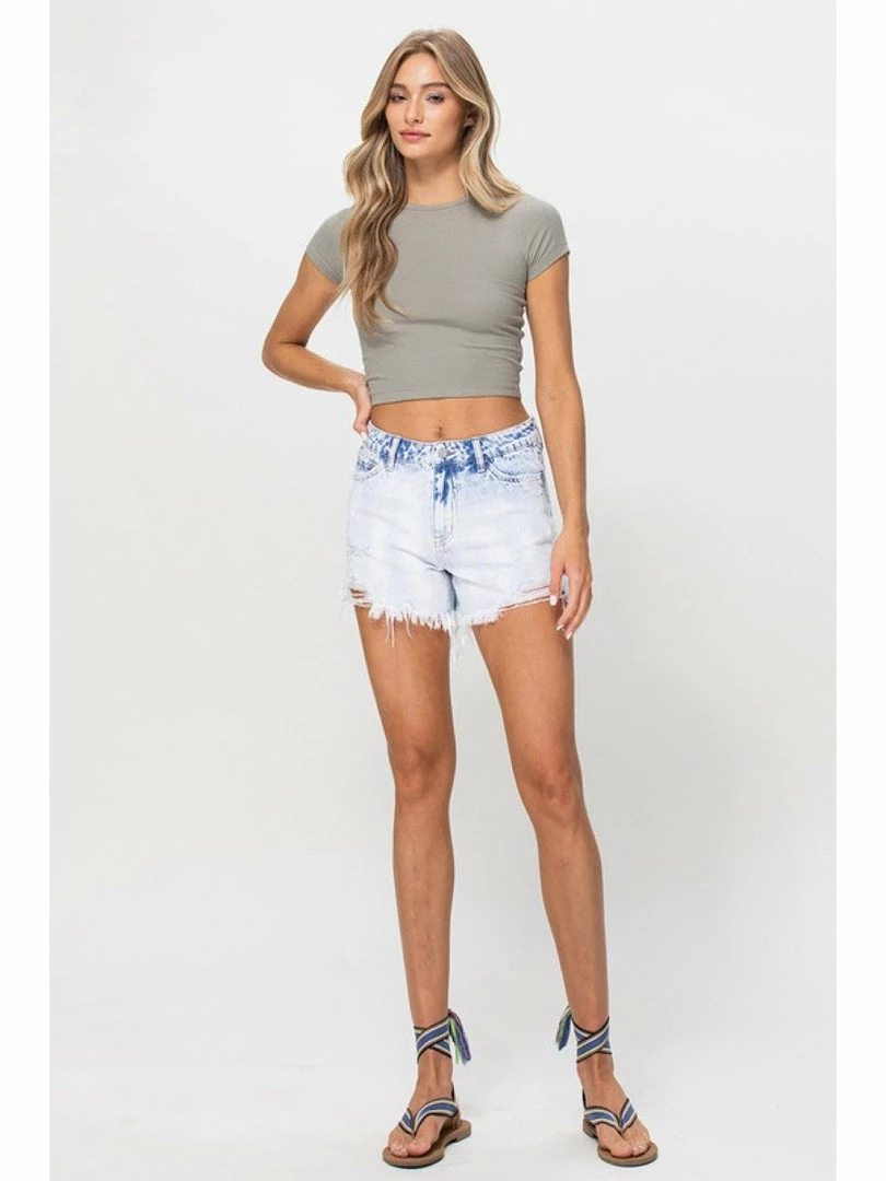 Vervet WOMEN Acid Wash HIGH RISE SHORTS 1 Vervet WOMEN Acid Wash HIGH RISE SHORTS