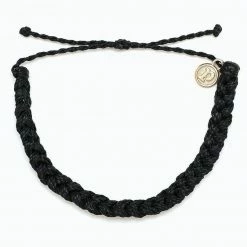 Pura Vida Braided Bracelet Blk Black Bracelets