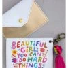 Small Accessories Natural Life Card Holder Beautiful Girl