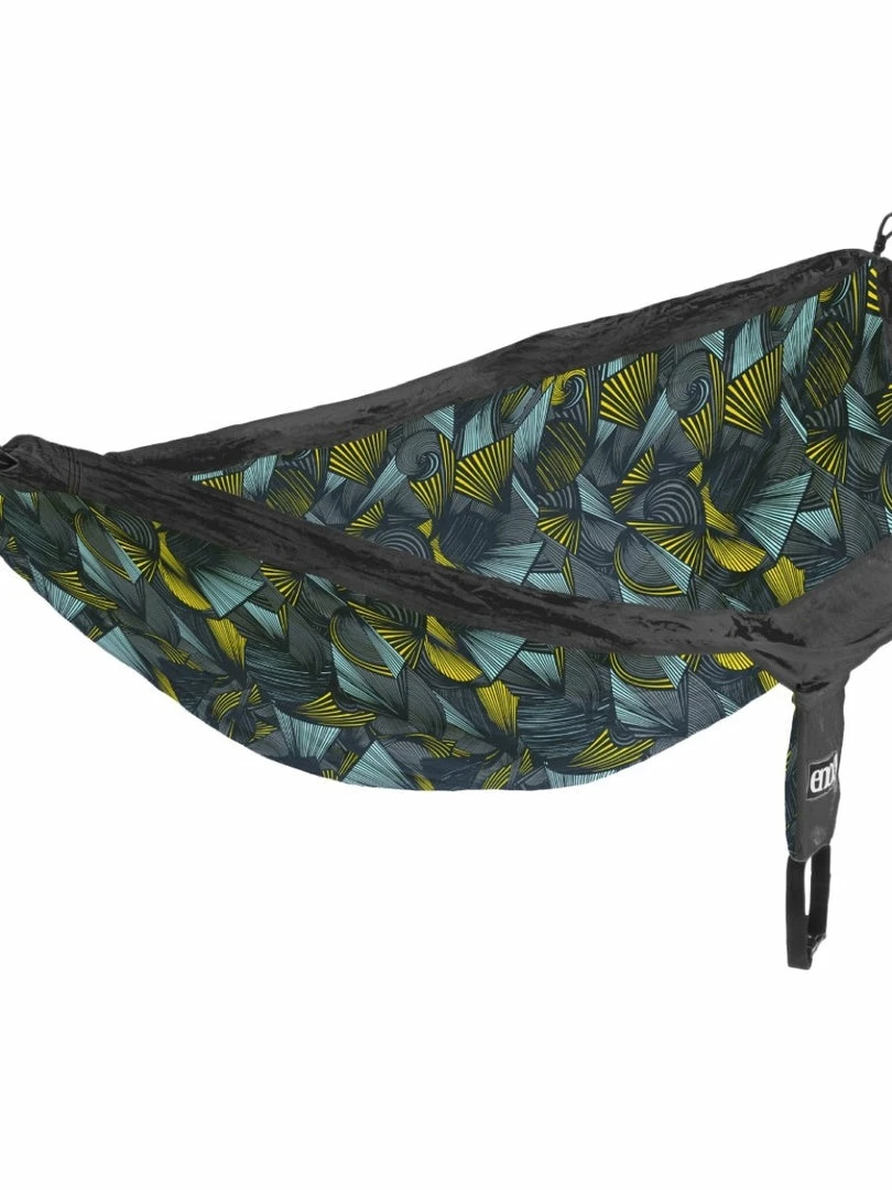 Hike & Travel ENO Doublenest Print Tribal: Charcoal Hammock 1 Hike & Travel ENO Doublenest Print Tribal: Charcoal Hammock
