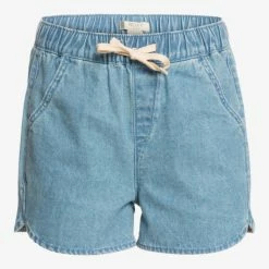 Billabong KIDS Roxy Girl's Genial Moment Relaxed Denim Shorts