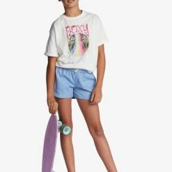 KIDS Roxy Girl's Una Mattina Beach Shorts- Allure