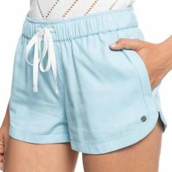 WOMEN Roxy New Impossible Love Beach Shorts - COOL BLUE (bzq0)