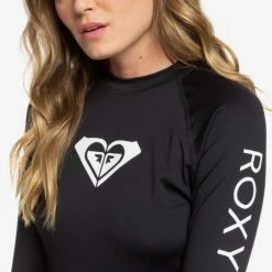 WOMEN Roxy Whole Hearted Long Sleeve UPF 50 Rash Guard