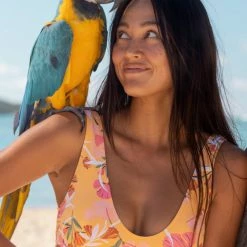 Roxy Printed Beach Classics Bralette Bikini Top WOMEN