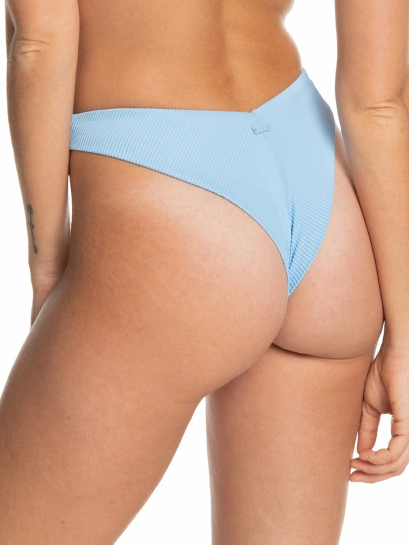 Leaf In Creek Rib Roxy Love Rib High Leg Cheeky Bikini Bottoms (POWDER BLUE (bgb0)) 1 Leaf In Creek Rib Roxy Love Rib High Leg Cheeky Bikini Bottoms (POWDER BLUE (bgb0))