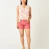 Carve Designs Oahu Twill Short Light Red