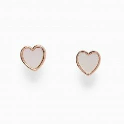 Pura Vida HEART OF PEARL STUD EARRINGS