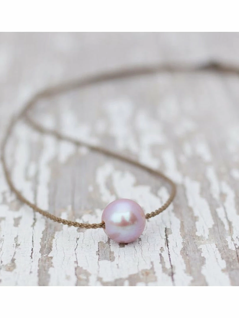 Leaf In Creek Necklaces Tula Blue Classic Single Necklace Blush Pearl 1 Leaf In Creek Necklaces Tula Blue Classic Single Necklace Blush Pearl