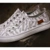 Casual Shoes Blowfish Washed Linen PLAY Shoes Off White Zebra