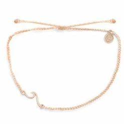 Pura Vida Shoreline Anklet Rose Gold BLUS