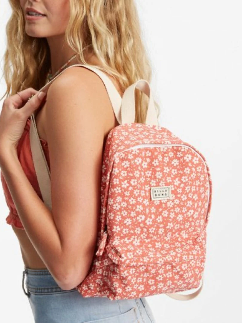 Billabong Mini Mama Canvas Backpack- NMHO 1 Billabong Mini Mama Canvas Backpack- NMHO