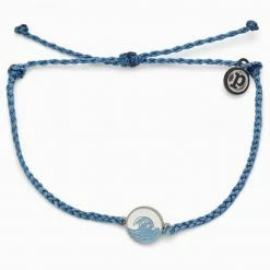 Bracelets Pura Vida MAKE WAVES CHARM Silver