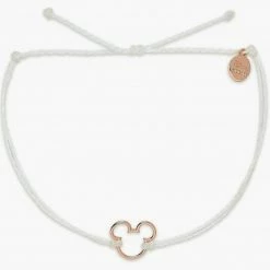 Pura Vida Mickey Charm Bracelet - Rose Gold