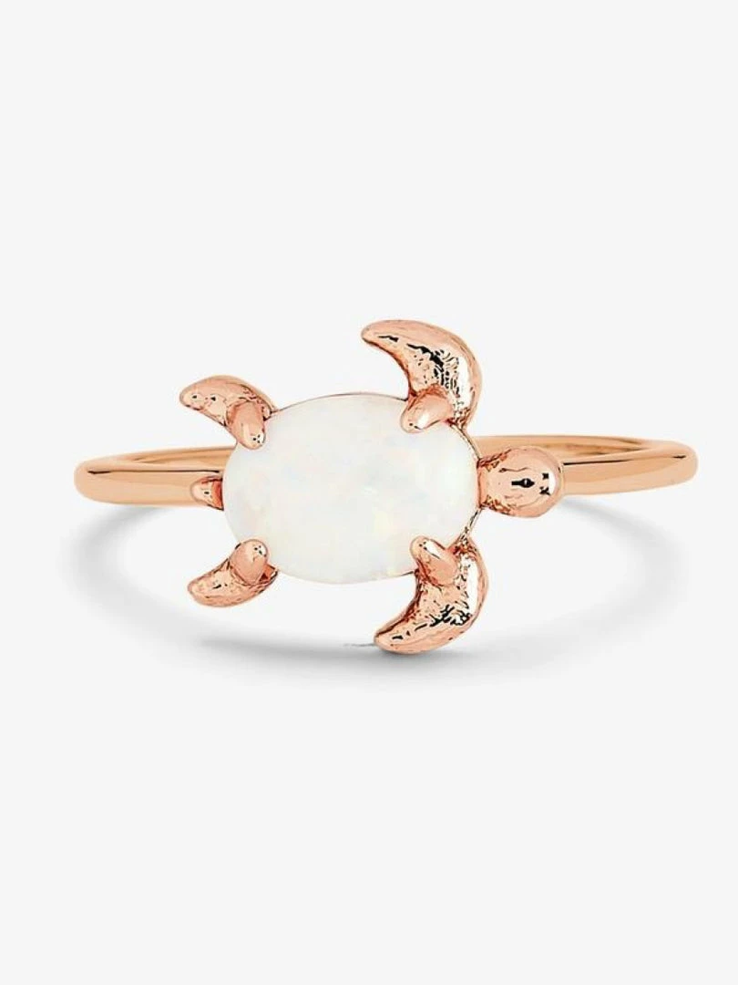 Pura Vida Opal Sea Turtle Ring 2 Pura Vida Opal Sea Turtle Ring